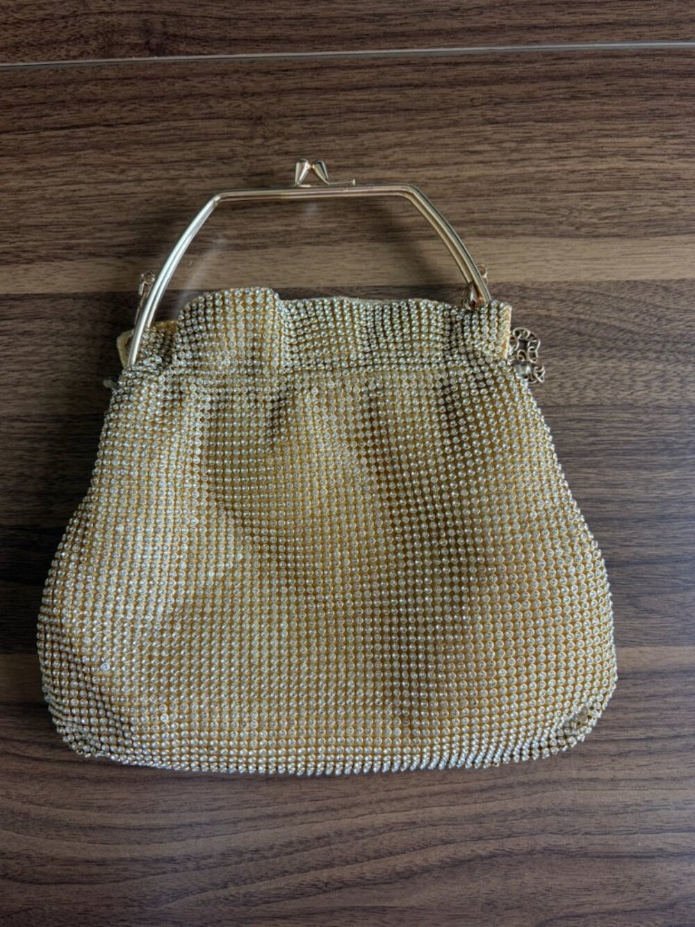 Gold Rhinestone Evening Bag / Clutch